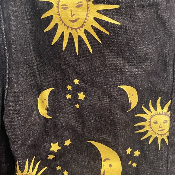 AMAZING retro denim Sun Moon Detail high waist 90s - Picture 3 of 9
